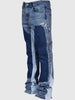 European American Patchwork Flared Denim Pants S-XXL ATHLEXES