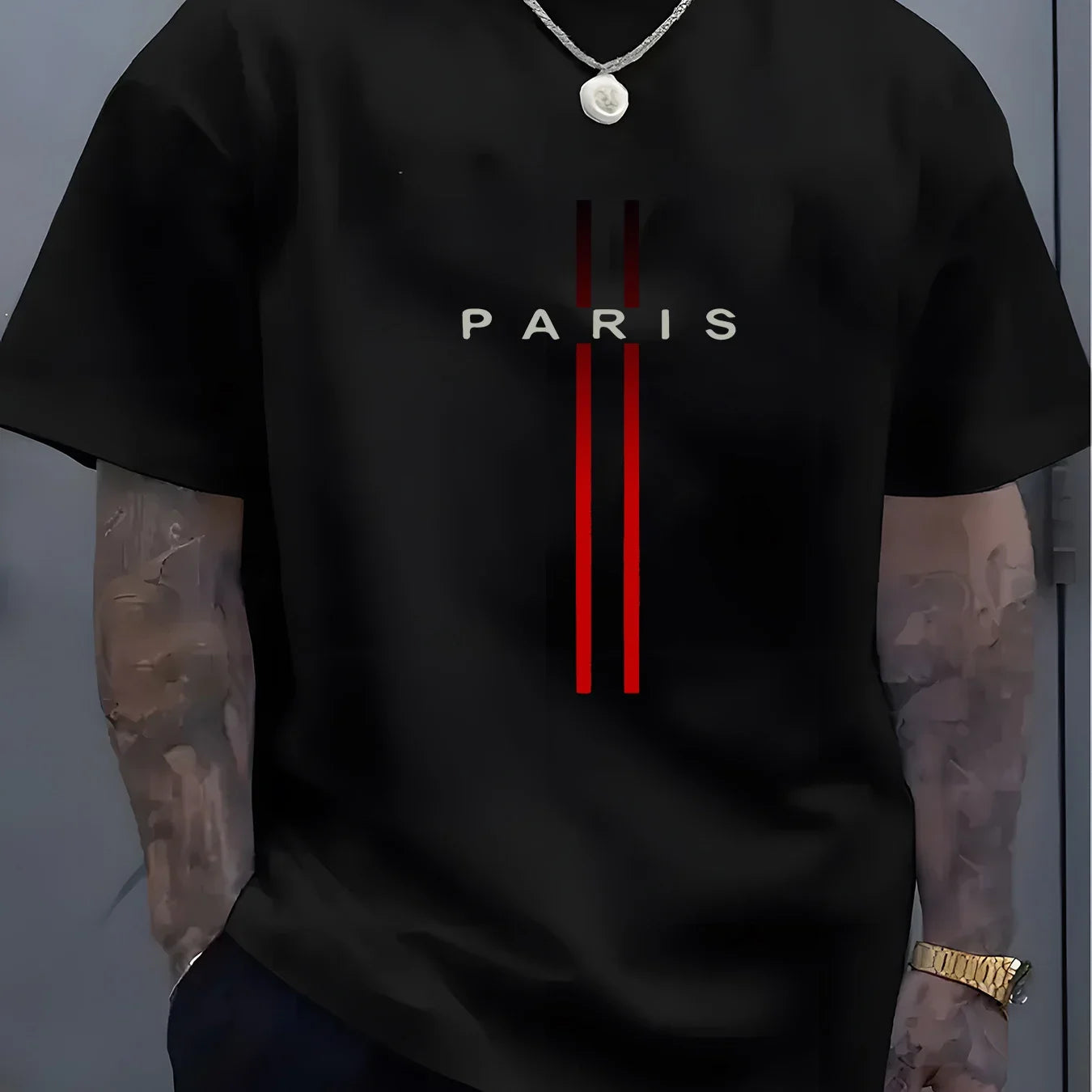 Paris Cotton Casual Loose Fit Tee ATHLEXES