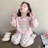 Floral Bunny Hoodie and Trousers Set for Girls ATHLEXES
