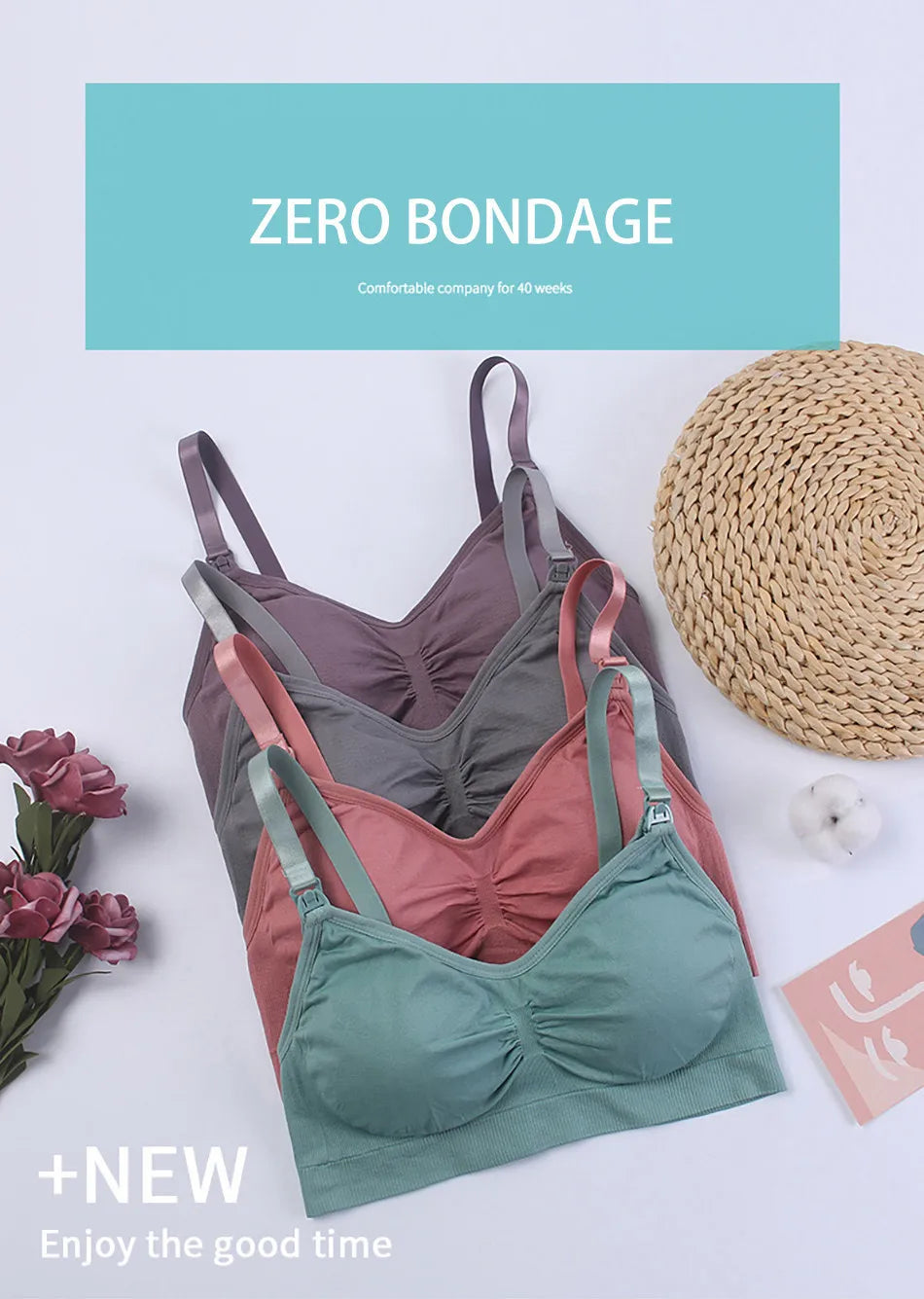 ComfortEase Wireless Nursing Bralette ATHLEXES