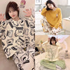 Cozy Cartoon Maternity Pajama Set for Moms ATHLEXES