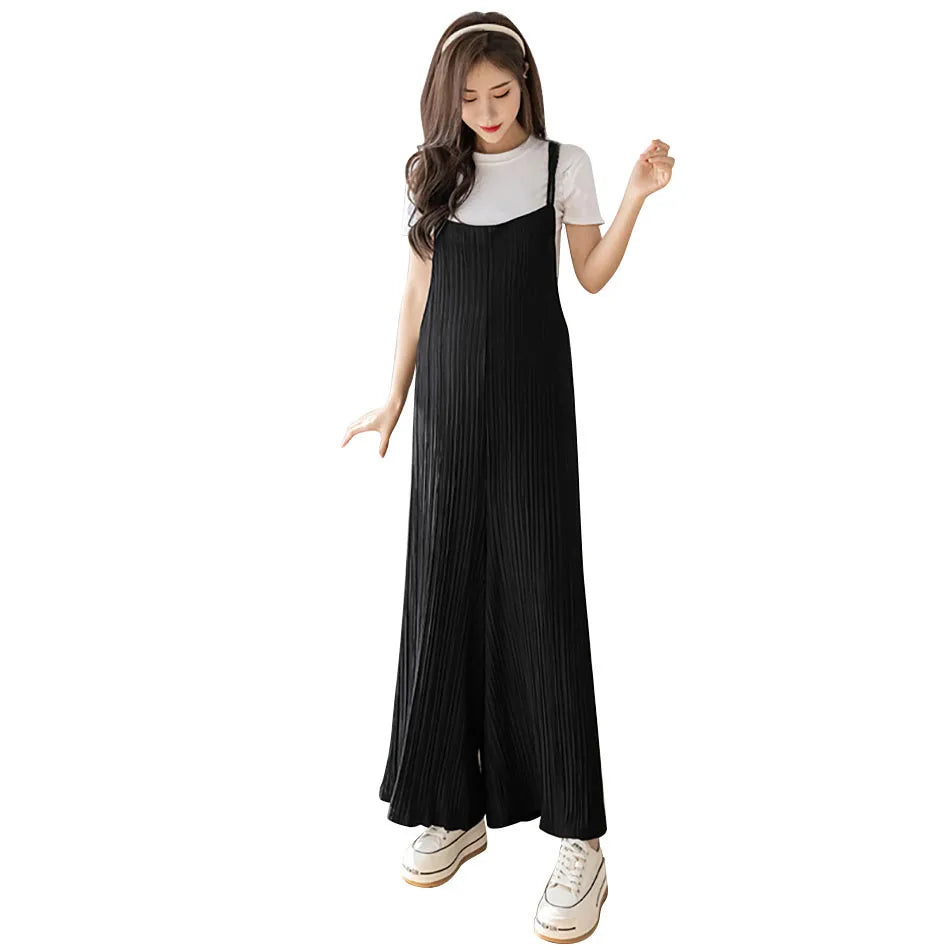 Chic Summer Maternity Chiffon Wide Leg Pants ATHLEXES