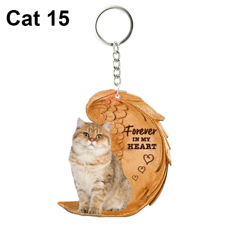 Heartfelt Dog Angel Pendant Keychain ATHLEXES