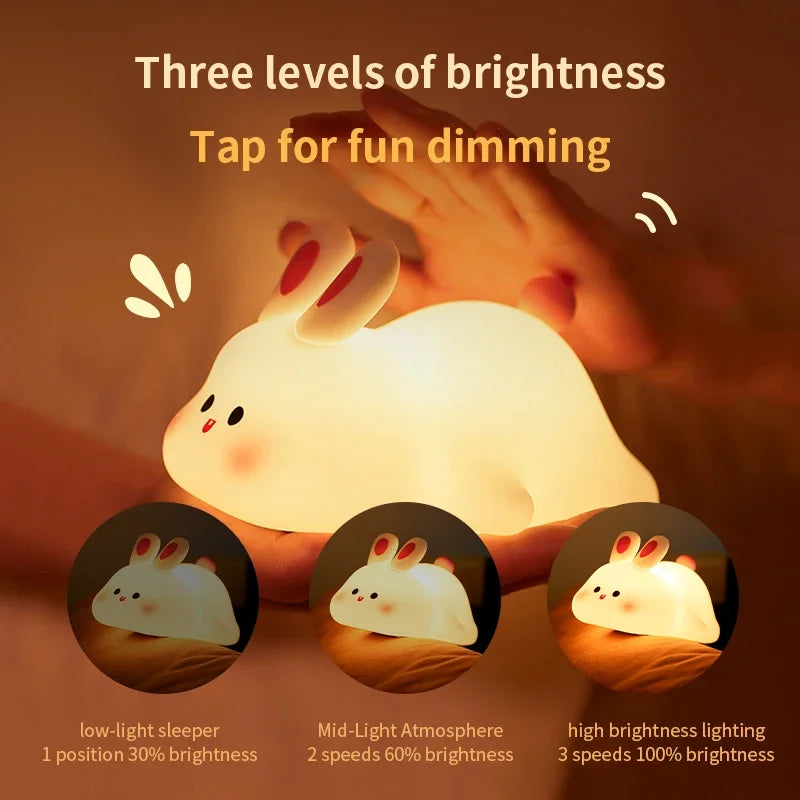 Cute Rabbit LED Night Light for Kids ATHLEXES