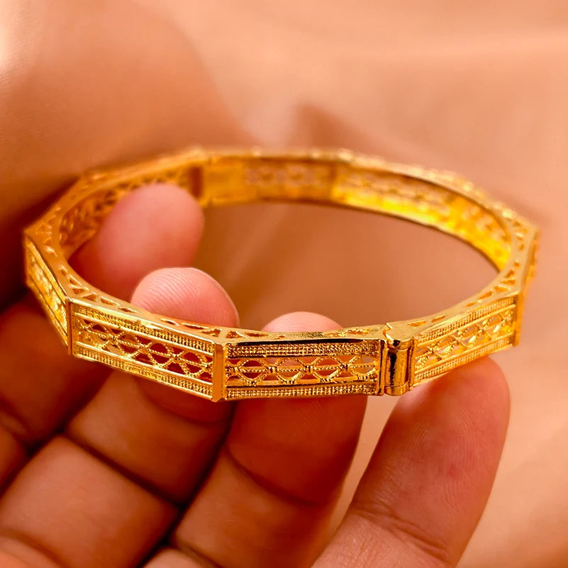 Dubai Turkish Gold Plated Bridal Bangles ATHLEXES