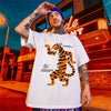 ZAZOMDE Retro Cartoon Tiger Oversized Tee ATHLEXES