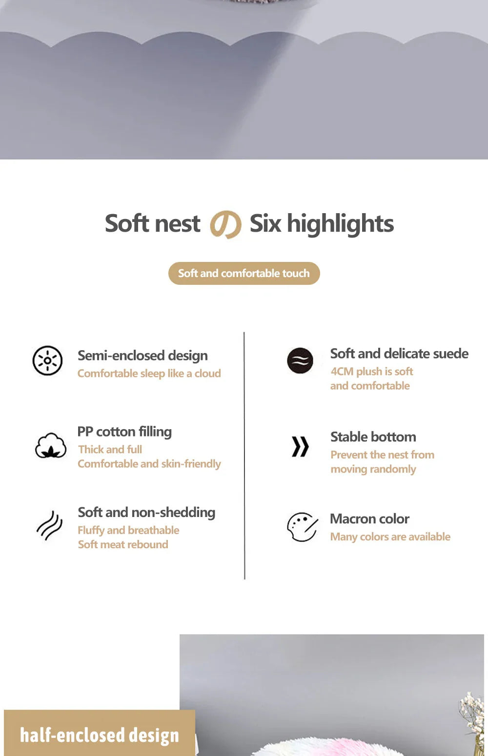 CozyNest Super Soft Plush Pet Bed for Ultimate Comfort ATHLEXES