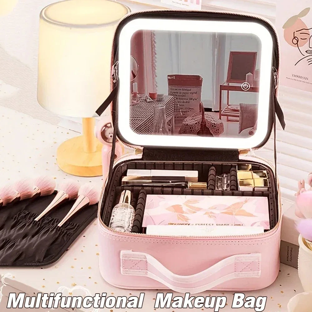 IllumiGlam LED Makeup Case with Mirror ATHLEXES