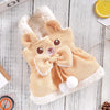 CozyCord Pink Yellow Dog Dress with Bear Bow ATHLEXES
