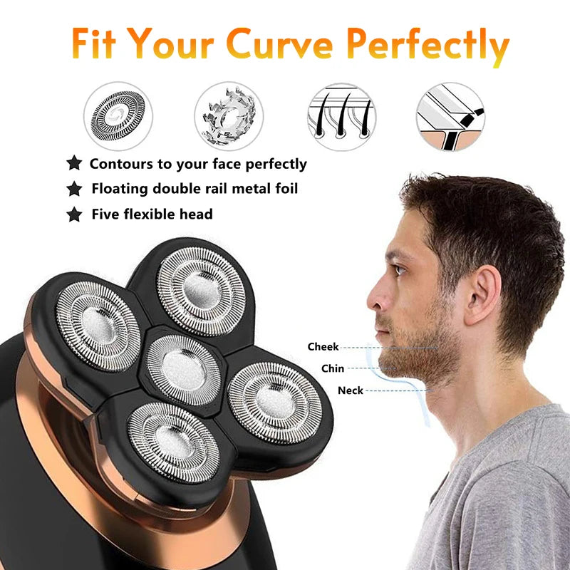 Ultimate 5 In 1 Electric Shaver for Gentlemen ATHLEXES
