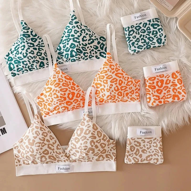 Leopard Luxe Seamless Bra and Brief Set ATHLEXES