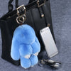 Chic 15cm Rabbit Fur Keychain for Bags & Gifts ATHLEXES