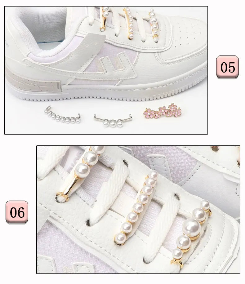 GlamCharm Rhinestone Shoelace Buckles for Sneakers ATHLEXES