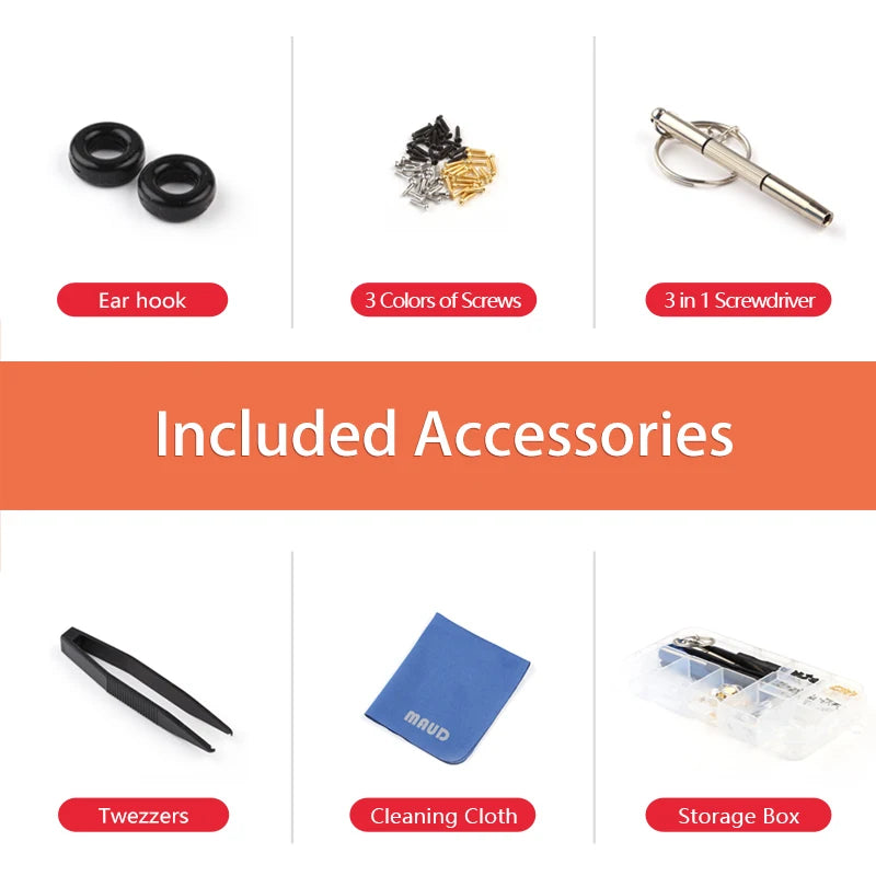 COLOUR_MAX Eyeglasses Repair Kit with Soft Nose Pads ATHLEXES