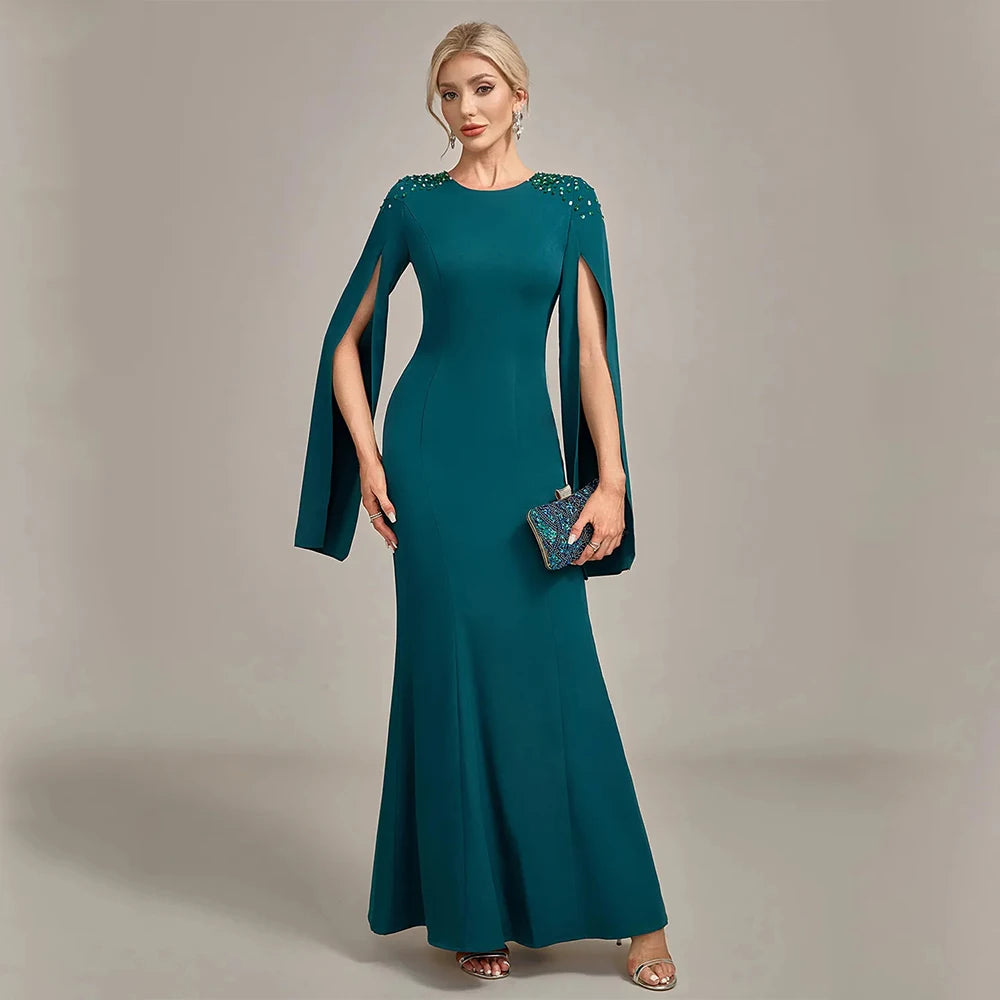 Mermaid Elegance: Beaded Mother of the Bride Gown ATHLEXES