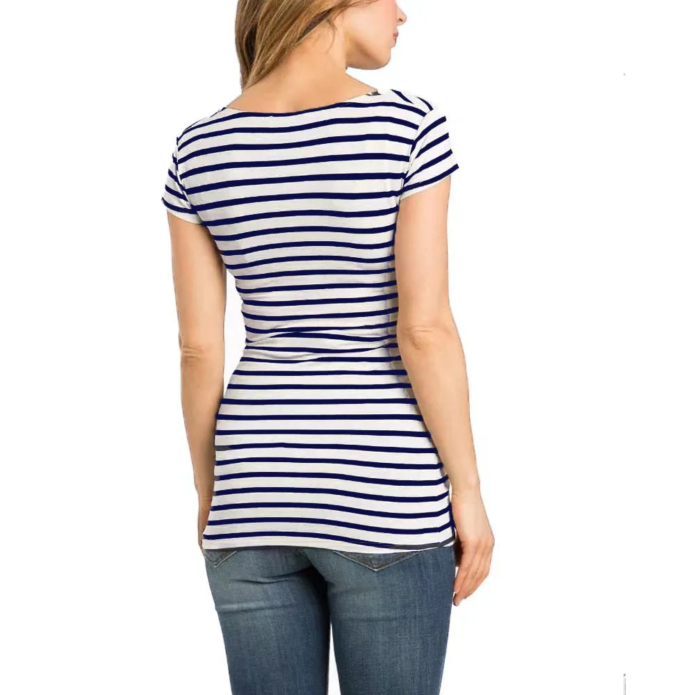 Chic Maternity Nursing Top - Sleeveless & Asymmetrical ATHLEXES
