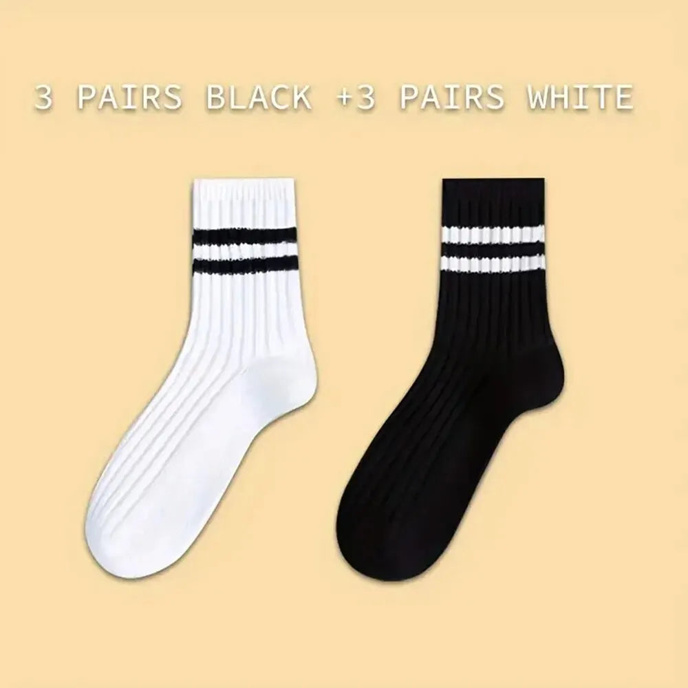 Premium Men's Striped Casual Socks Set ATHLEXES
