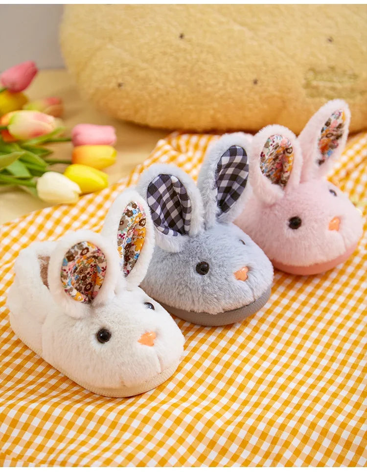 CozyRabbit Plush Kids Indoor Winter Slippers ATHLEXES