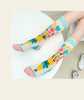 Colorful Cotton Women's Socks - Trendy Hedgehog & Sloth Designs ATHLEXES
