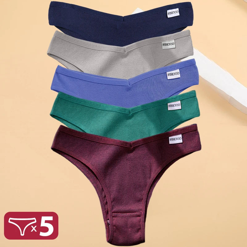 5PCS/Set Cotton Lingerie Panties Sexy Underwear Women Briefs ATHLEXES