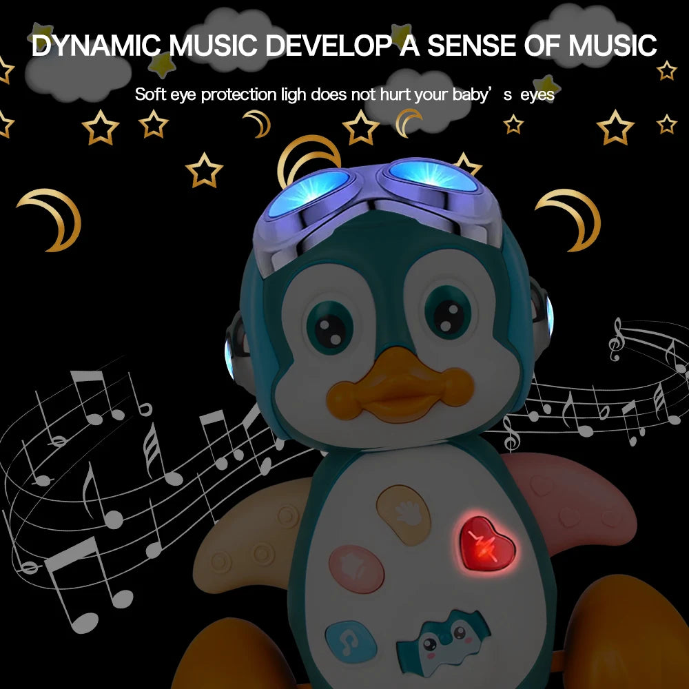 Musical Penguin Interactive Crawling Toy ATHLEXES