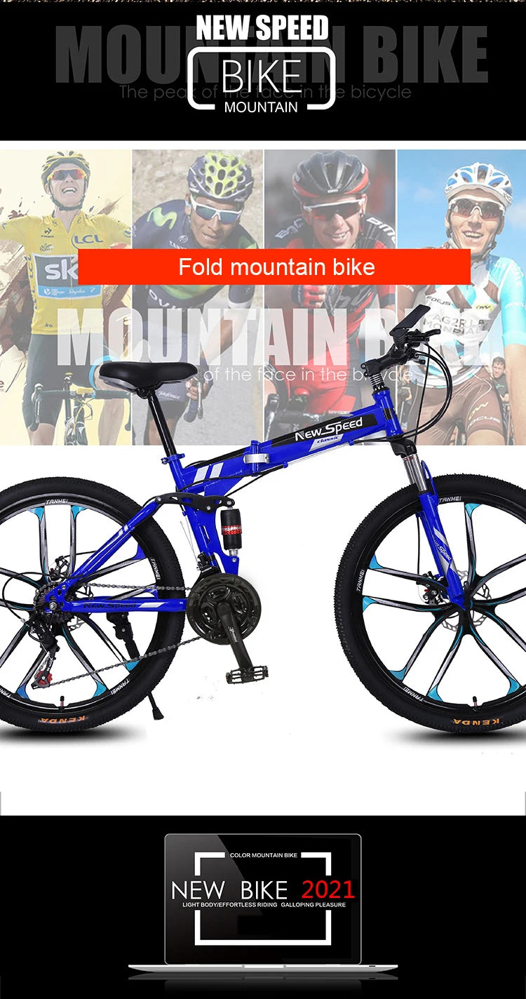 YTYIN Folding Hybrid Mountain Bike ATHLEXES