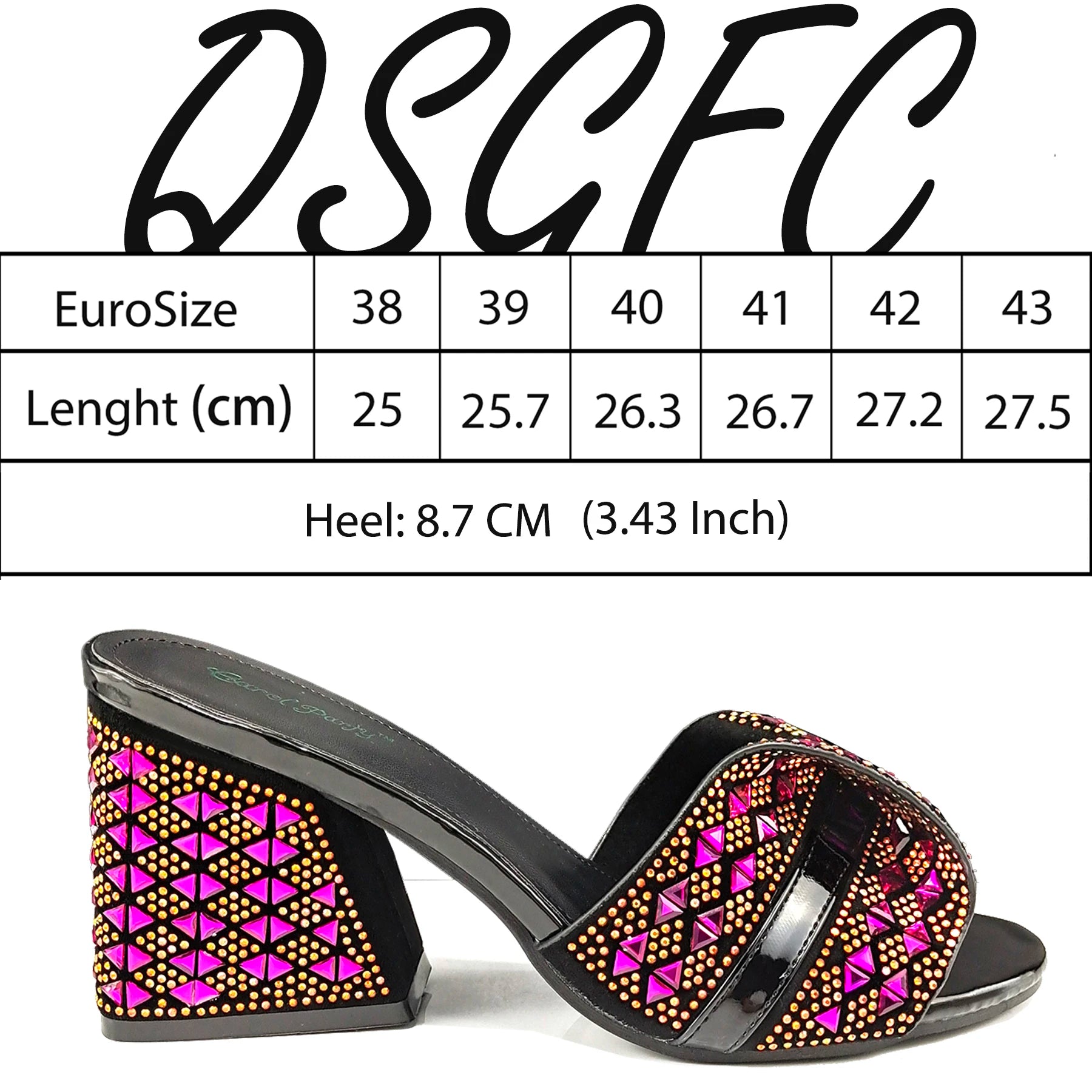 QSGFC Italian Fashion Banquet Shoes and Bags African Women's Hand Bags with Rhinestone Decoration and Women's High Heels ATHLEXES