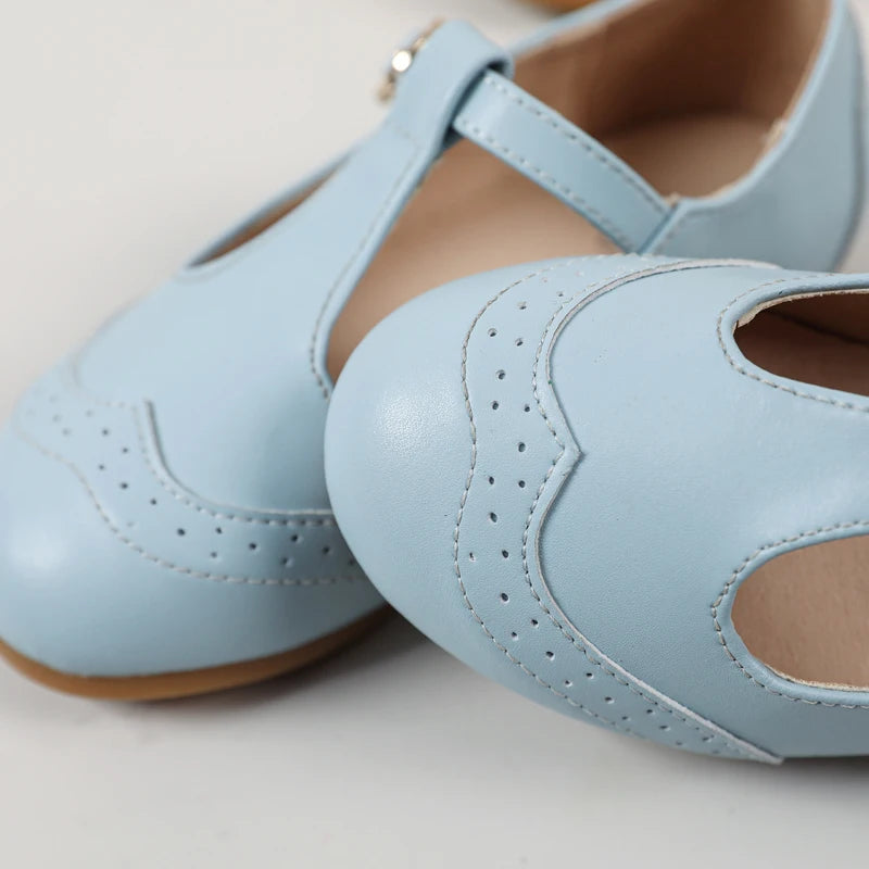 Princess Belle Kids' Mary Jane Leather Flats ATHLEXES