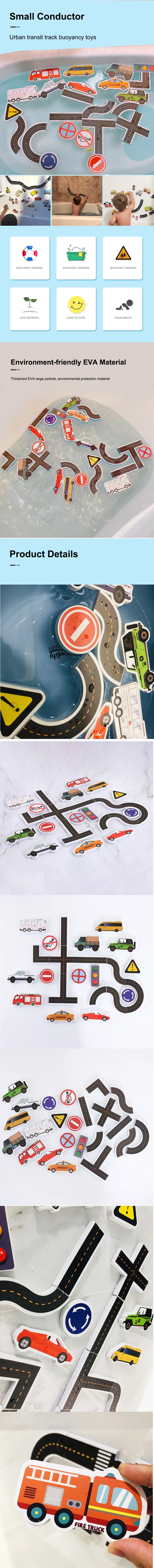 Sticky Wall City Traffic Bath Toy Set for Kids ATHLEXES