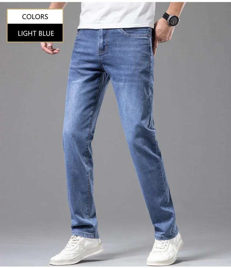 Stylish Gray Soft Fit Men's Summer Jeans ATHLEXES