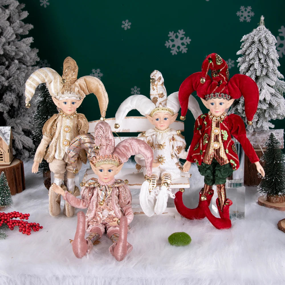 Festive Elf Plush Doll: Christmas Tree Ornament Gift ATHLEXES