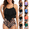 Vintage Ruffle Ruched High Rise Bikini Set ATHLEXES