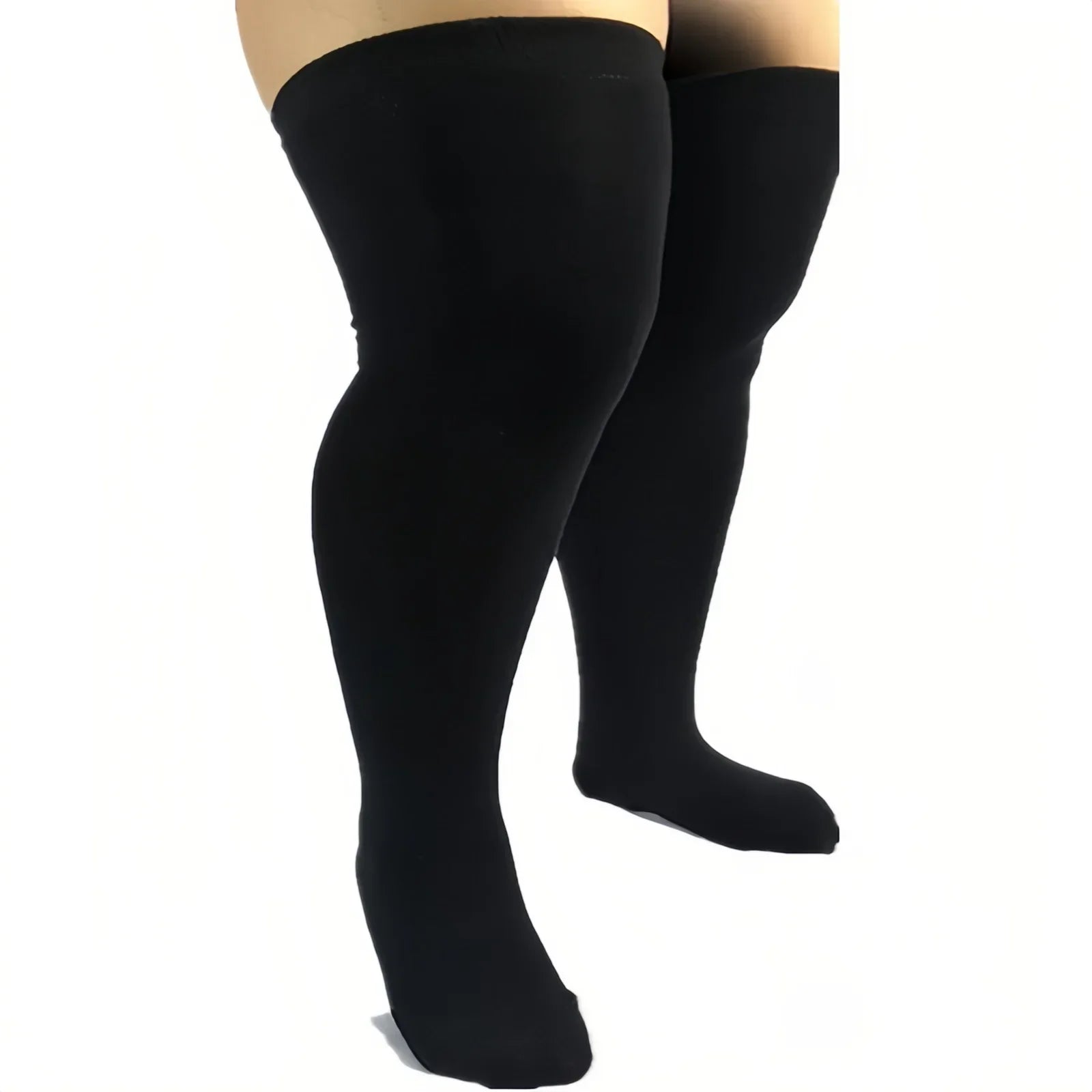 ChicPlus Curvy Thigh High Striped Socks ATHLEXES