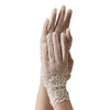 Elegant Floral Lace Wedding Gloves for Brides ATHLEXES