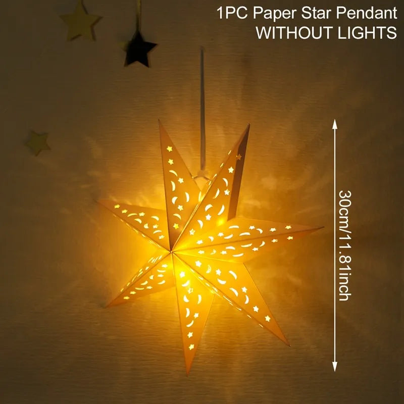 Eid Star Pendant: 30-75cm Festive Decor 2025 ATHLEXES