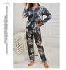 Autumn Pajama Women Silk Satin Set ATHLEXES