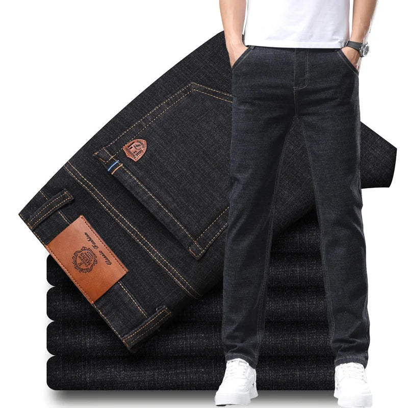 2024 Elite Stretch Loose Fit Denim Trousers for Men ATHLEXES