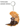 Heartfelt Dog Angel Pendant Keychain ATHLEXES