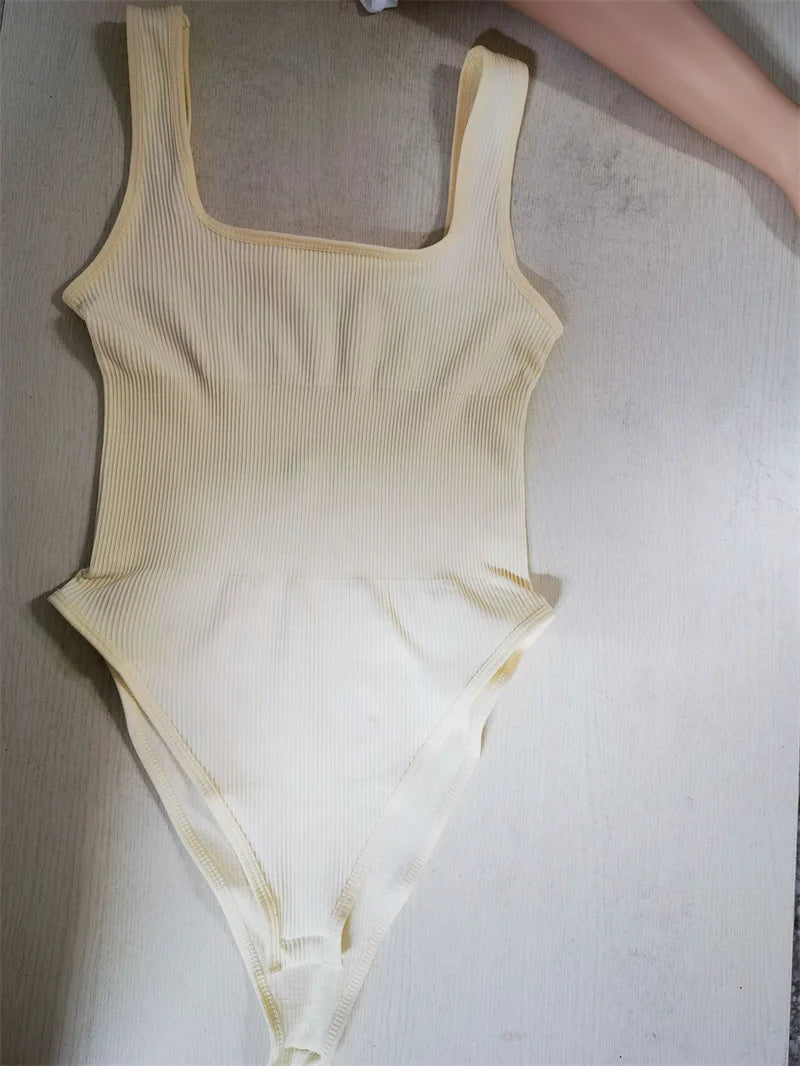 GUUDIA Ribbed Tummy Control Shaping Jumpsuit ATHLEXES