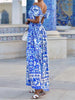 Boho Chic Puff Sleeve Maxi Dress for Women ATHLEXES