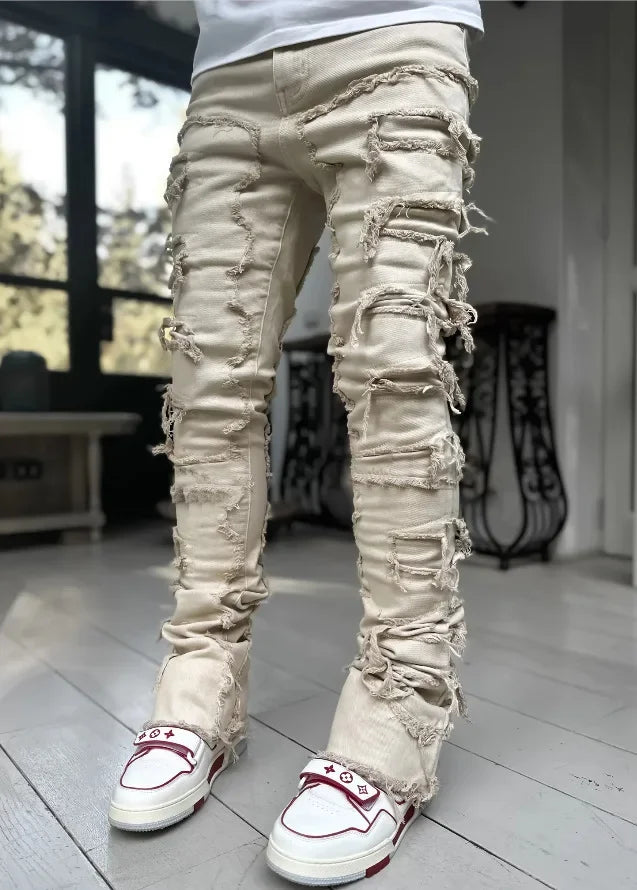 Urban Distressed Slim Fit Denim Pants for Men ATHLEXES