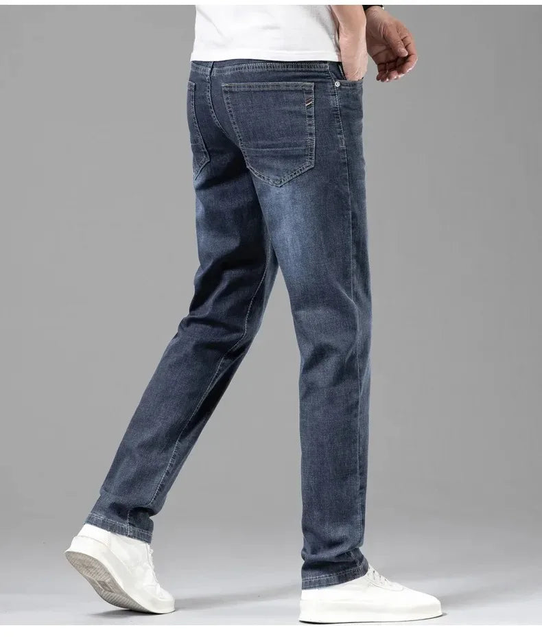 SummerStretch Men's Casual Gray Denim Pants ATHLEXES