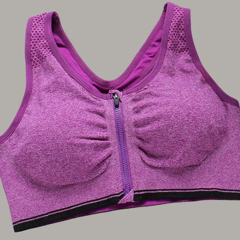 VitaFlex Front Zipper Sports Bra ATHLEXES