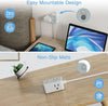 TESSAN Ultra Thin 6-in-1 Power Strip with USB Ports ATHLEXES