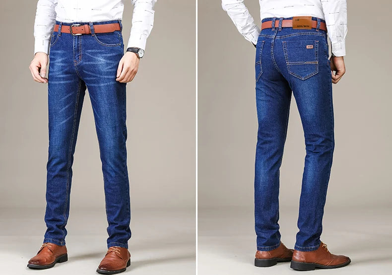 Classic Fit Stretch Denim Jeans for Men ATHLEXES
