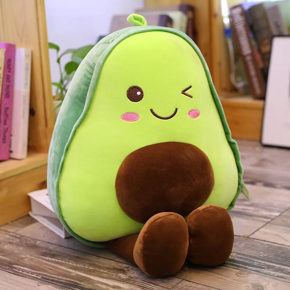 Plush Avocado Delightful Round Doll Cushion Toy ATHLEXES
