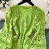 Chic French Lace Ruffle Dress for Women ATHLEXES