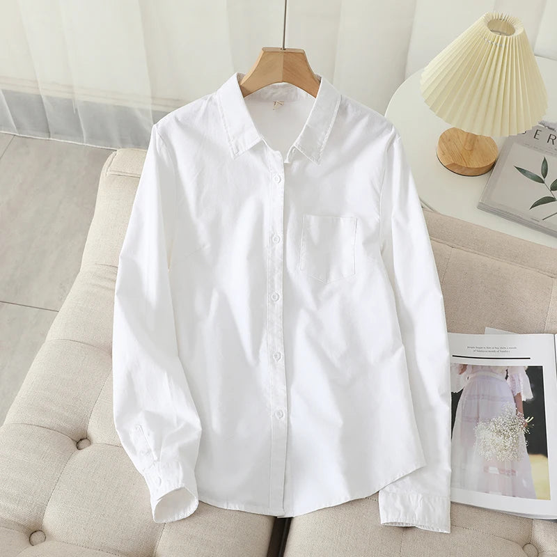 Autumn Chic Striped Cotton Oxford Shirt ATHLEXES