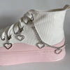 Chic Heart Tassel Boot Shoe Chain Jewelry for Trendy Sneakers ATHLEXES