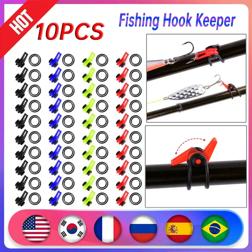 10pcs Premium Bait Keeper with Rubber Rings for Fishing ATHLEXES